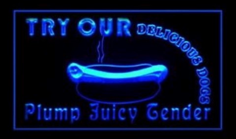 Try Our Delicious Hot Dogs LED Neon Sign